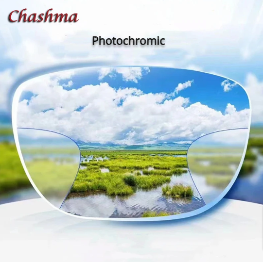 Chashma Ochki Widest Field Progressive Photochromic Lenses Lenses Chashma Ochki Lenses 1.56 Photochromic Gray 