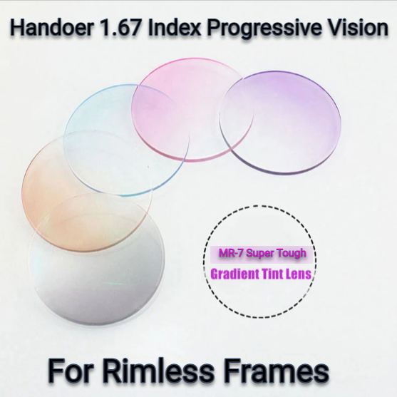 Handoer Progressive 1.67 Index MR-7 Tinted Lenses Lenses Handoer Lenses