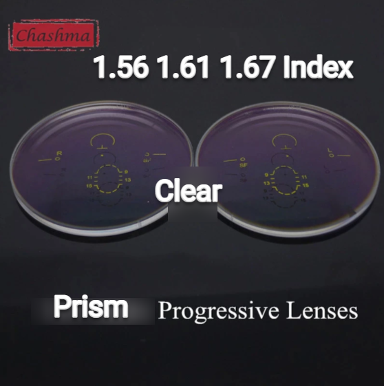 Chashma Clear Wide Field Progressive Prism Lenses Lenses Chashma Lenses   