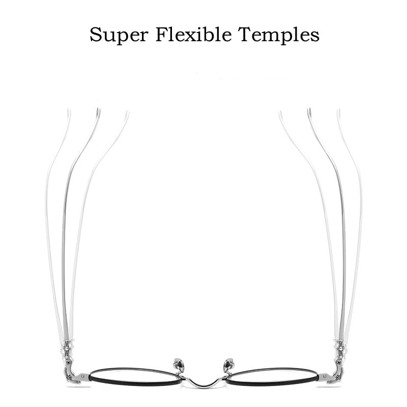 Yimaruili Unisex Full Rim Round Titanium Eyeglasses 923 Full Rim Yimaruili Eyeglasses