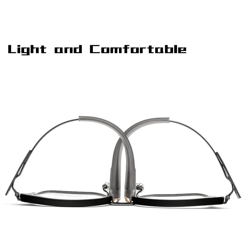 Yimaruili Men's Full Rim Square Acetate Titanium Eyeglasses 2083t Full Rim Yimaruili Eyeglasses