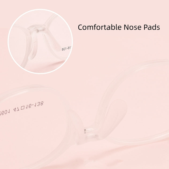 Yimaruili Unisex Children's Full Rim Round Ultem Silicone Eyeglasses  2601et Full Rim Yimaruili Eyeglasses