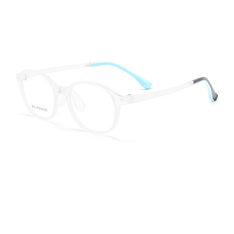 Yimaruili Unisex Children's Full Rim Round Ultem Silicone Eyeglasses  2601et Full Rim Yimaruili Eyeglasses