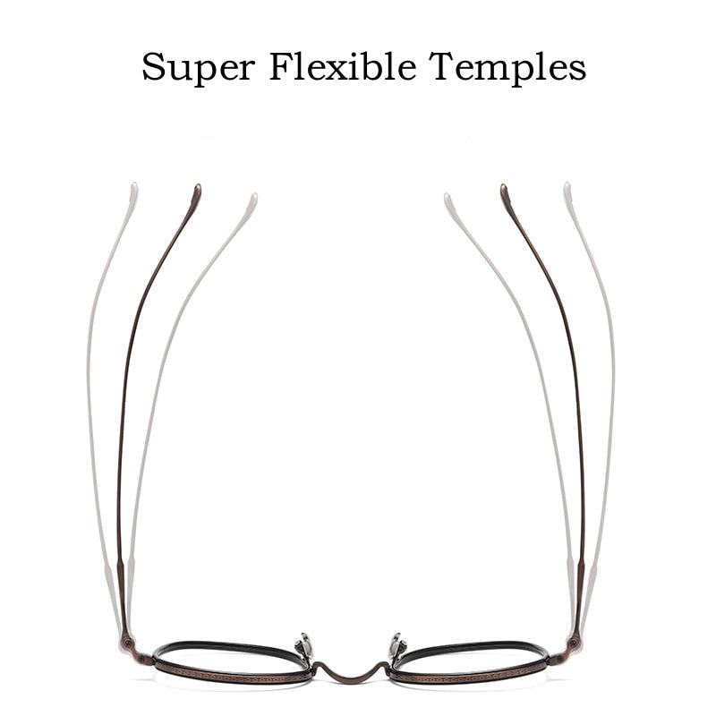 Yimaruili Unisex Full Rim Square Acetate Titanium Eyeglasses Kmn137 Full Rim Yimaruili Eyeglasses