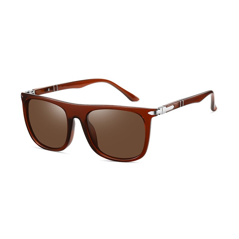 Yimaruili Unisex Full Rim Square Tr 90 Polarized Sunglasses C3055 Sunglasses Yimaruili Sunglasses