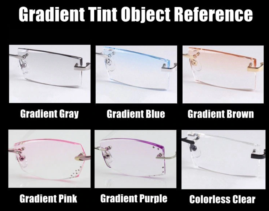 Brightzone 1.61 Index MR-8 Gradient Tint Lenses Lenses Brightzone Lenses