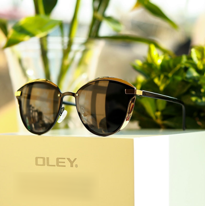 Oley Women's Cat Eye TR 90 Polarized Sunglasses Y7824 Sunglasses Oley