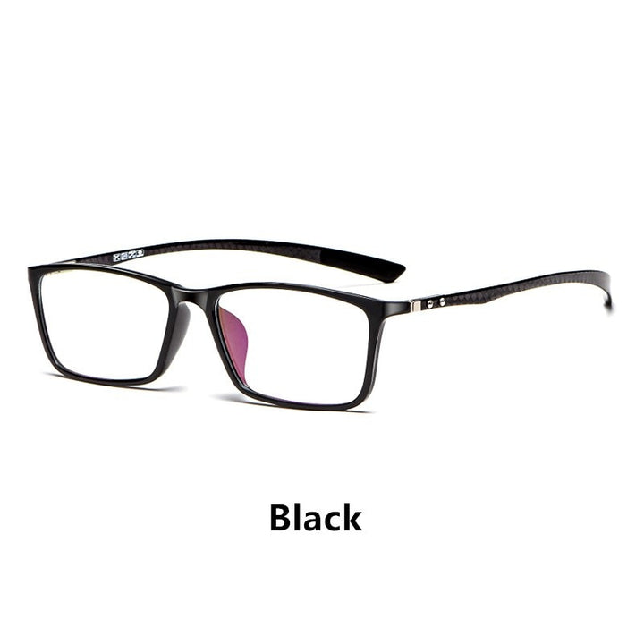 Yimaruili Men's Full Rim Carbon Fiber Frame Eyeglasses H0017 Full Rim Yimaruili Eyeglasses Black China