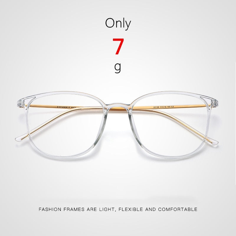 Yimaruili Unisex Full Rim β Titanium Frame Eyeglasses 2212B Full Rim Yimaruili Eyeglasses