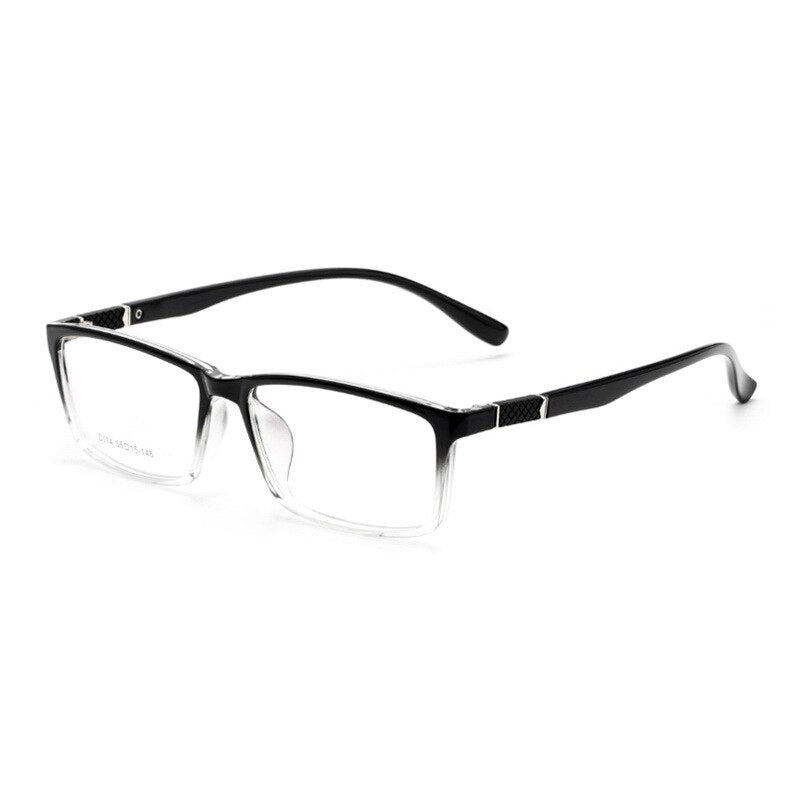 Yimaruili Men's Full Rim Square Frame Resin Eyeglasses D114 Full Rim Yimaruili Eyeglasses