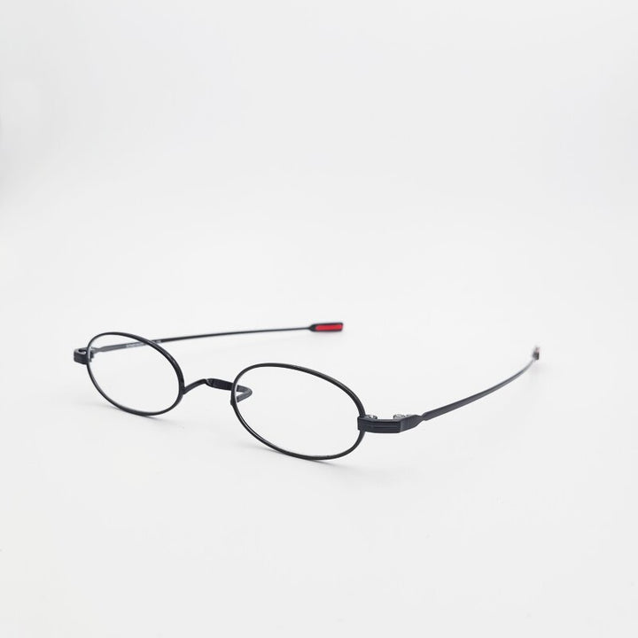 Yujo Unisex Full Rim Small Oval Handcrafted Titanium Reading Glasses 42*23mm Reading Glasses Yujo