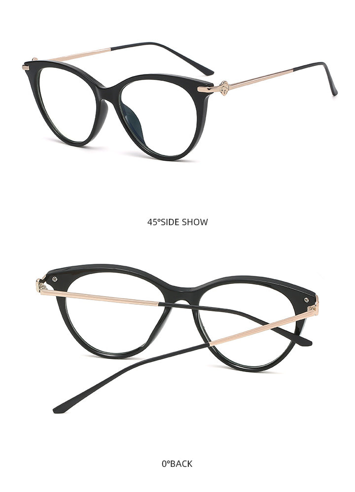 Hotony Women's Full Rim Cat Eye TR 90 Resin Frame Eyeglasses Tr2335 Full Rim Hotony