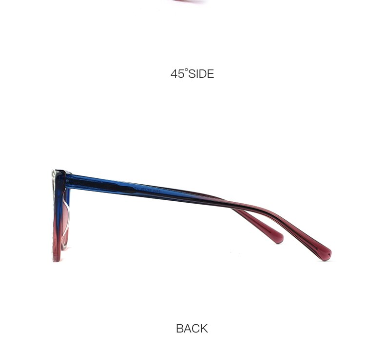 Hotochki Women's Full Rim Cat Eye TR-90 Resin Acetate Frame Eyeglasses Z508 Full Rim Hotochki