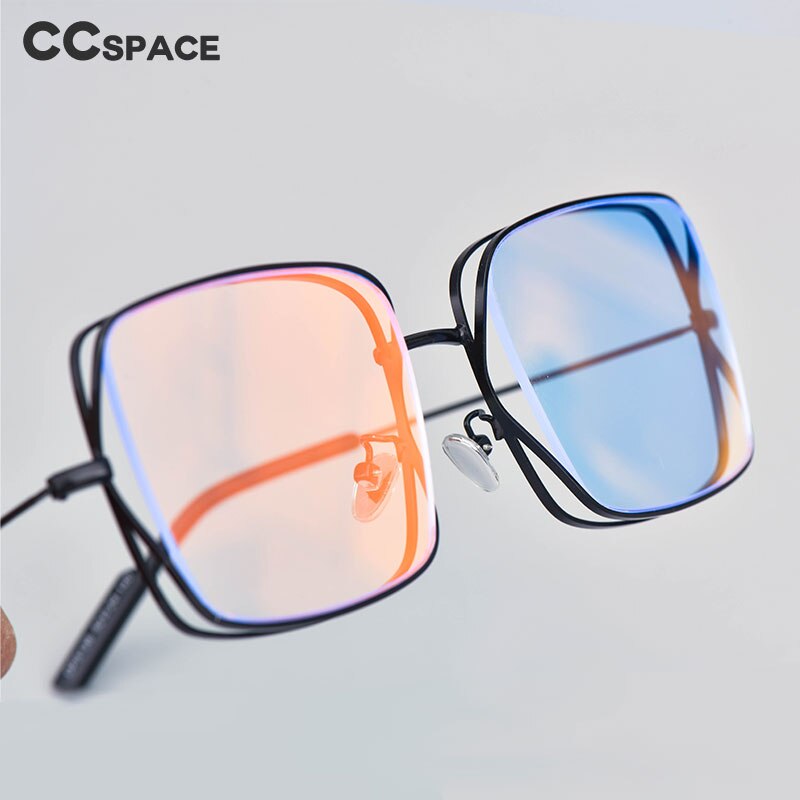 CCspace Women's Full Rim Square Alloy Frame Sunglasses 53019 Sunglasses CCspace