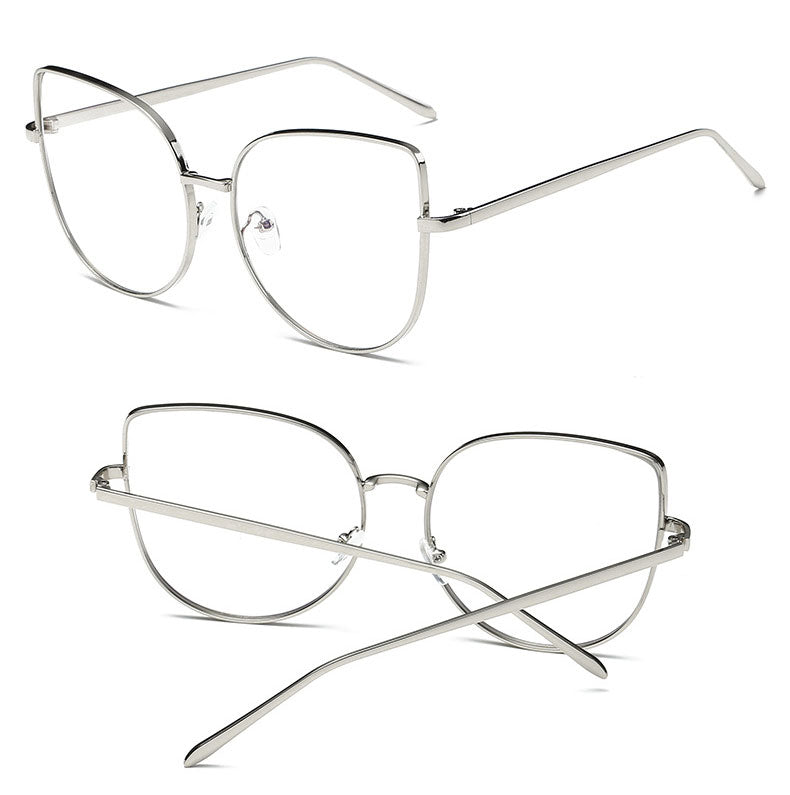Hotony Women's Full Rim Alloy Cat Eye Frame Eyeglasses 3449 Full Rim Hotony
