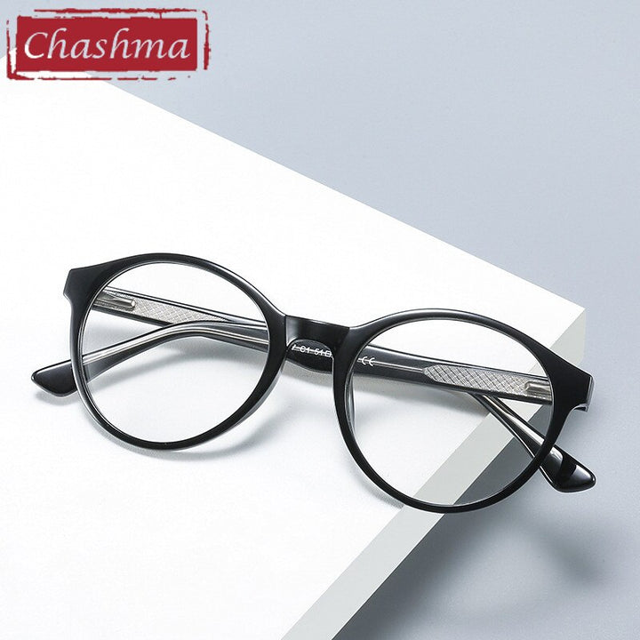 Chashma Unisex Full Rim Round Acetate Eyeglasses 2007 Full Rim Chashma