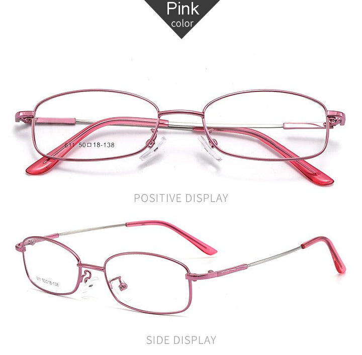 Hotochki Unisex Full Rim Alloy Frame Eyeglasses 611 Full Rim Hotochki