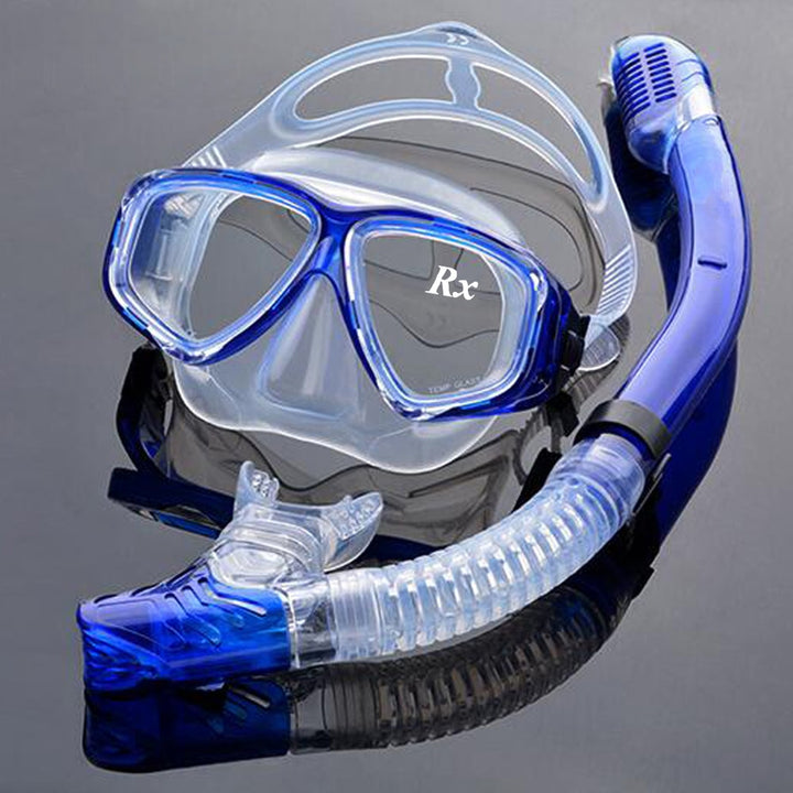 Enzodate Unisex Full Rim Polycarbonate Myopic Snorkel Goggles Goggles Enzodate