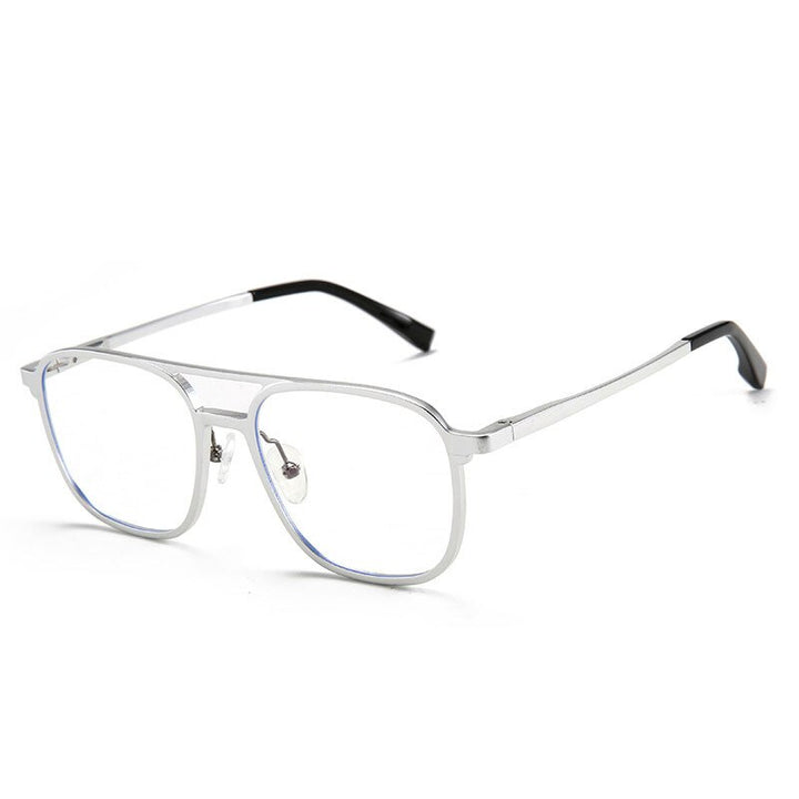 Hotochki Men's Full Rim Square Alloy Frame Eyeglasses 6113 Full Rim Hotochki