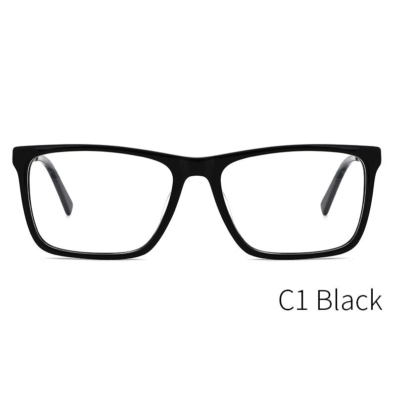 Kansept Men's Full Rim Square Acetate Frame Eyeglasses Mg6104 Full Rim Kansept MG6104C1