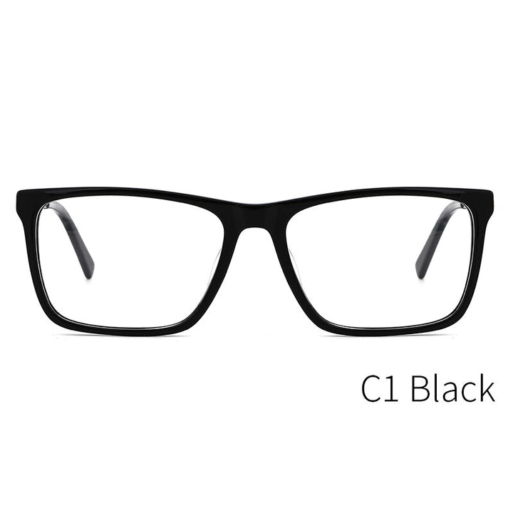 Kansept Men's Full Rim Square Acetate Frame Eyeglasses Mg6104 Full Rim Kansept MG6104C1