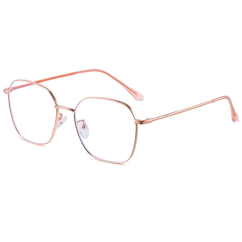 Hotony Unisex Full Rim Alloy Polygonal Frame Eyeglasses Zy9037 Full Rim Hotony