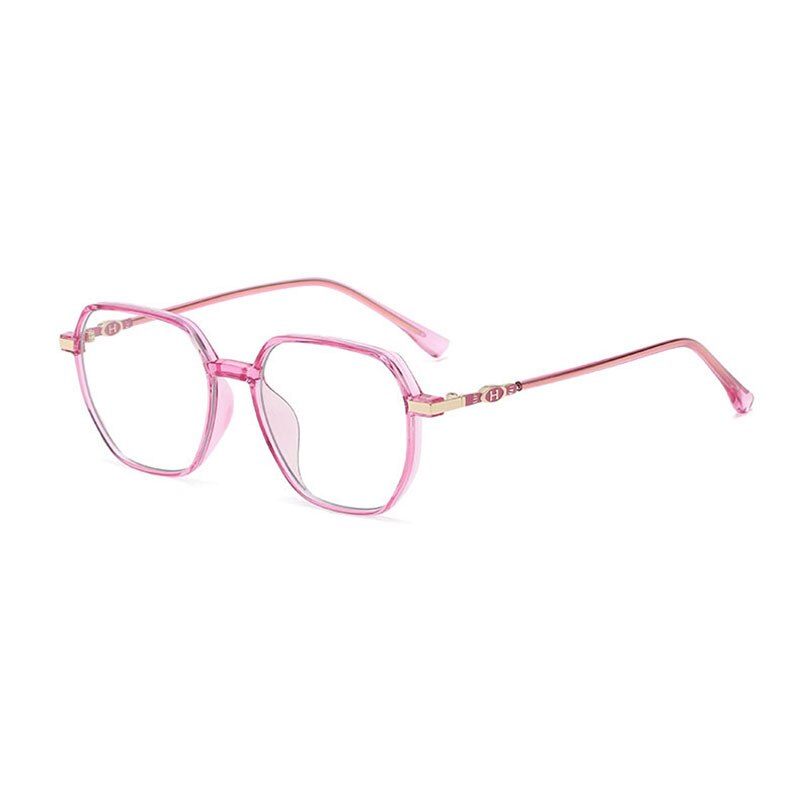 Handoer Unisex Full Rim Polygonal Square Tr 90 Eyeglasses Lk304 Full Rim Handoer