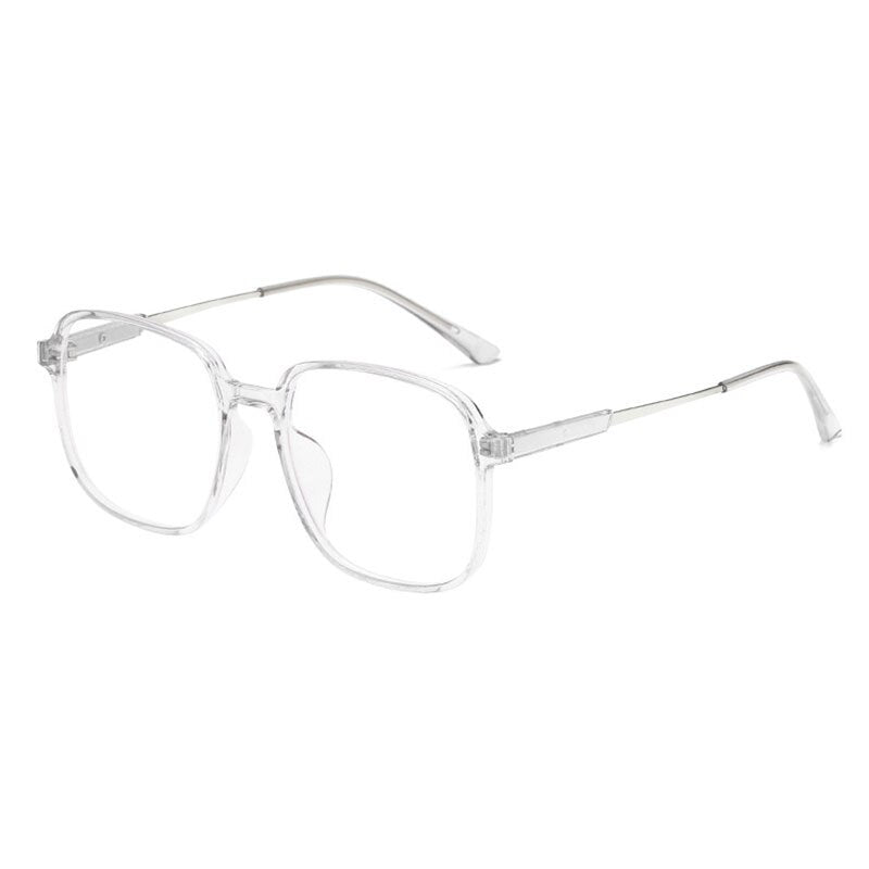 Hotony Unisex Full Rim Round TR 90 Resin Frame Eyeglasses 60152 Full Rim Hotony Transparent