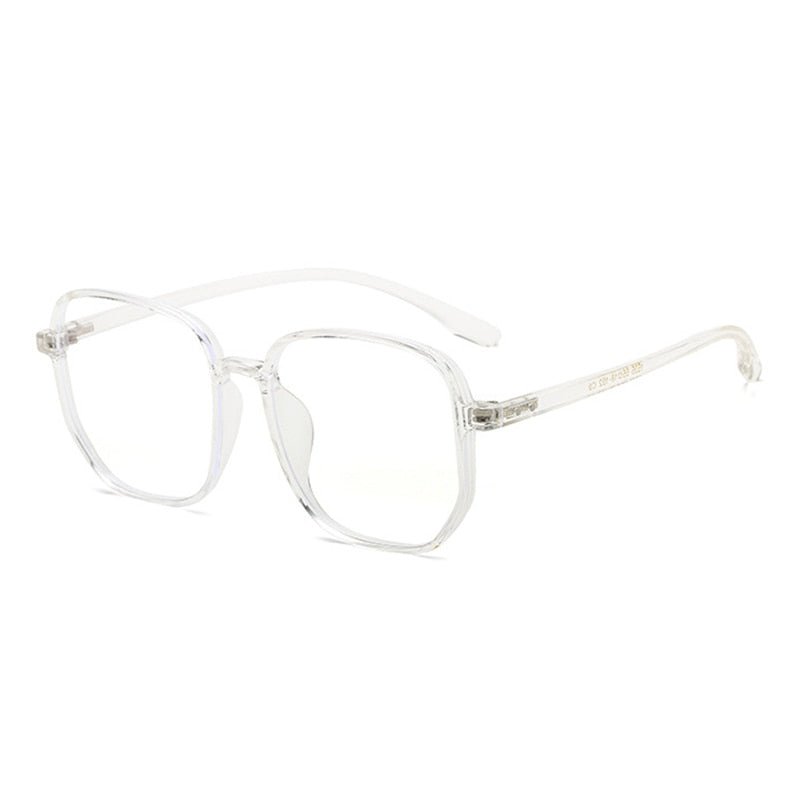Hotony Women's Full Rim Oversized Round Square Tr 90 Eyeglasses 1535 Full Rim Hotony