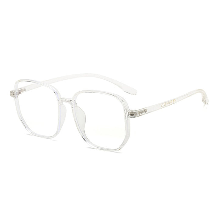 Hotony Women's Full Rim Oversized Round Square Tr 90 Eyeglasses 1535 Full Rim Hotony