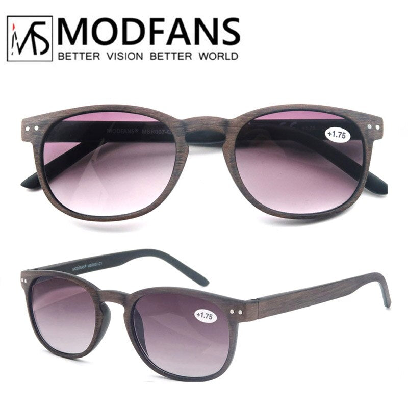 Modfans Unisex Full Rim Round Polycarbonate Reading Glasses R062 Reading Glasses Modfans