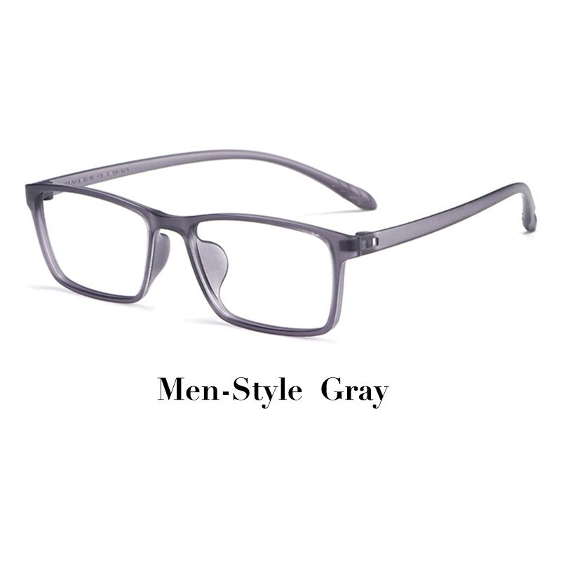 Hotochki Unisex Full Rim TR-90 Resin Frame Eyeglasses X1x2 Full Rim Hotochki MenStyle-Gray