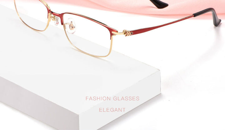 Hotochki Women's Full Rim Titanium Frame Eyeglasses 86061 Full Rim Hotochki