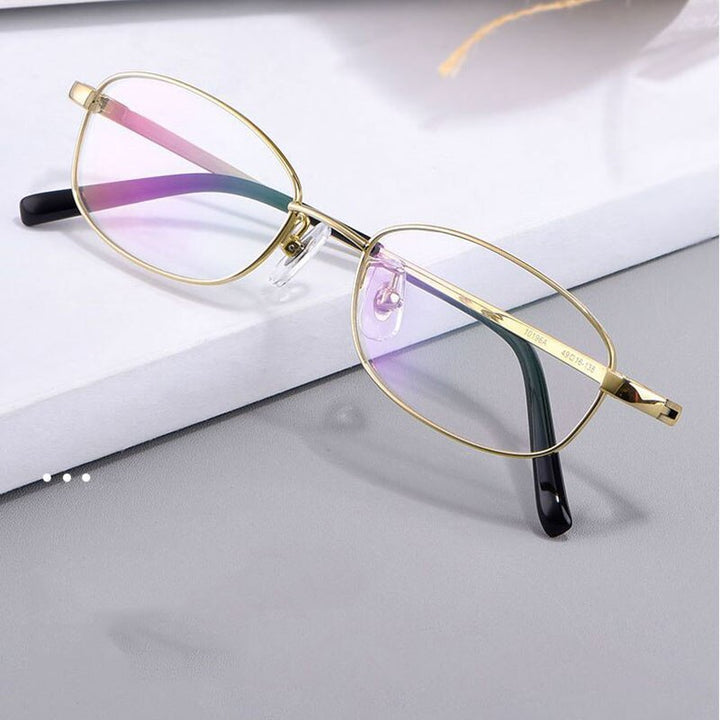 Hotochki Men's Full Rim Titanium Frame Eyeglasses 10196 Full Rim Hotochki