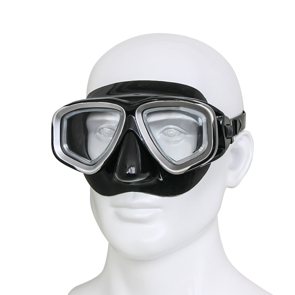 Enzodate Unisex Full Rim Polycarbonate Myopic Snorkel Goggles Goggles Enzodate