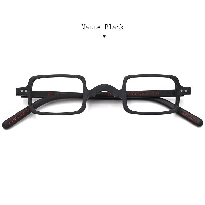 Hdcrafter Unisex Full Rim Square Acetate Wood Frame Eyeglasses Ft6016 Full Rim Hdcrafter Eyeglasses Matte Black