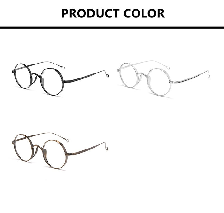 Yimaruili Unisex Full Wide Rim Titanium Frame Eyeglasses 9818CK Full Rim Yimaruili Eyeglasses