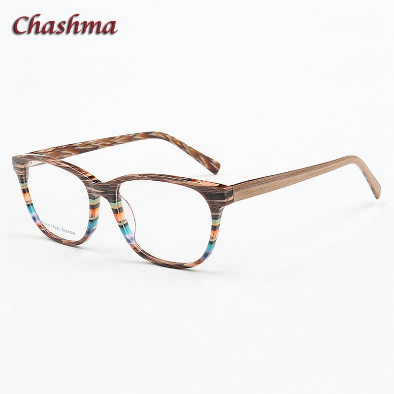 Chashma Ochki Unisex Full Rim Square Cat Eye Acetate Eyeglasses 9224 Full Rim Chashma Ochki