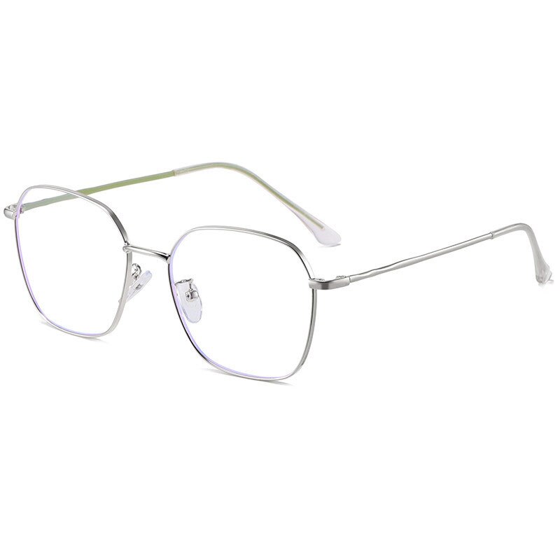 Hotony Unisex Full Rim Alloy Polygonal Frame Eyeglasses Zy9037 Full Rim Hotony
