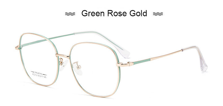 Hotony Unisex Full Rim Aluminum Magnesium Alloy Frame Eyeglasses AC012 Full Rim Hotony