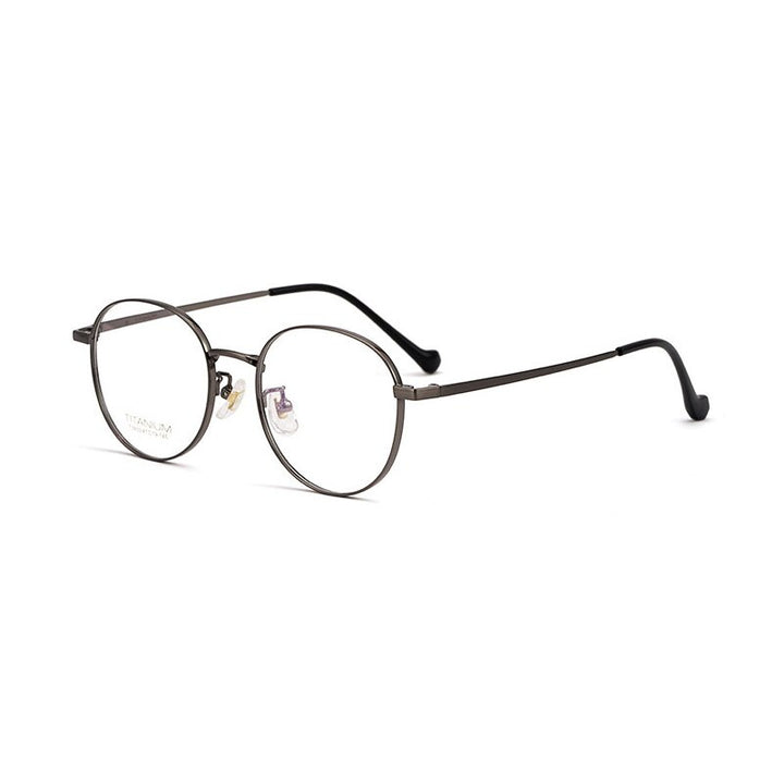 Hotochki Unisex Full Rim Polygon Beta Titanium Frame Eyeglasses 3933 Full Rim Hotochki