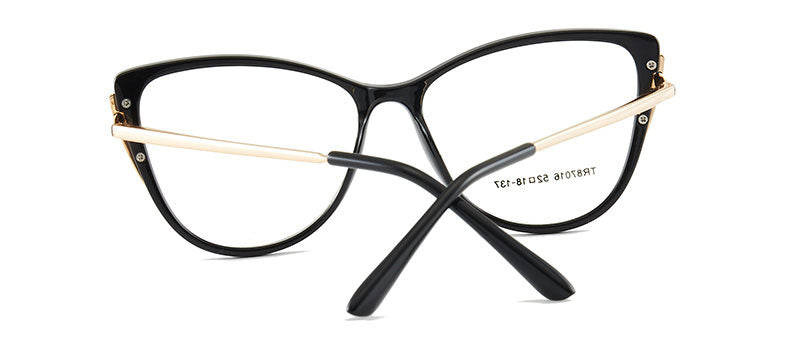 Hotony Women's Full Rim TR 90 Resin Cat Eye Frame Eyeglasses 7016 Full Rim Hotony