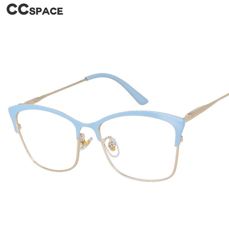 CCspace Women's Full Rim Square Cat Eye Tr 90 Alloy Frame Eyeglasses 51097 Full Rim CCspace