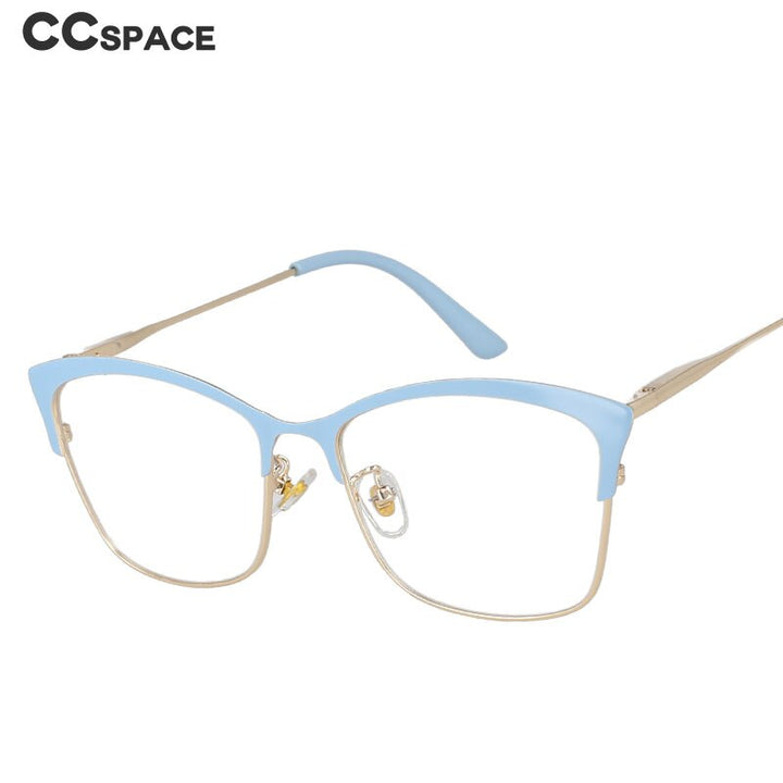 CCspace Women's Full Rim Square Cat Eye Tr 90 Alloy Frame Eyeglasses 51097 Full Rim CCspace