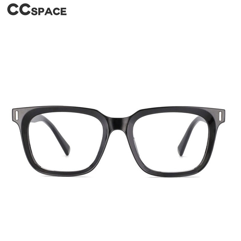 CCspace Unisex Full Rim Square Tr 90 Titanium Frame Eyeglasses 53829 Full Rim CCspace