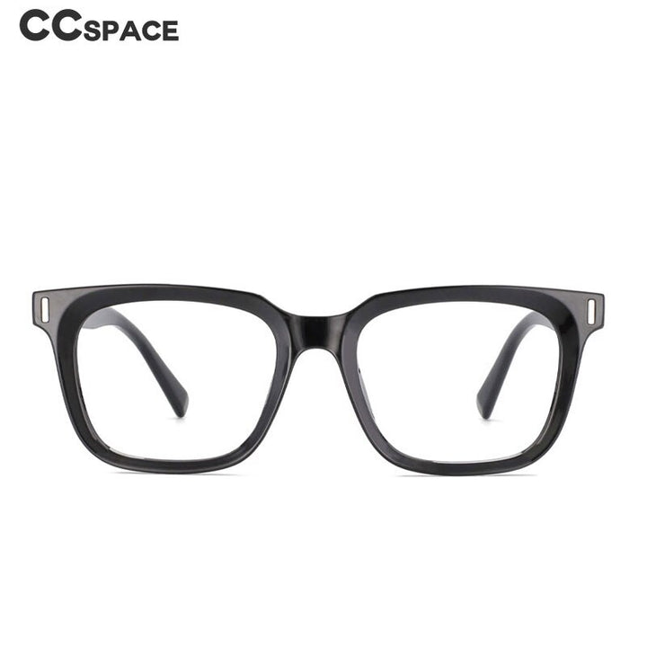 CCspace Unisex Full Rim Square Tr 90 Titanium Frame Eyeglasses 53829 Full Rim CCspace