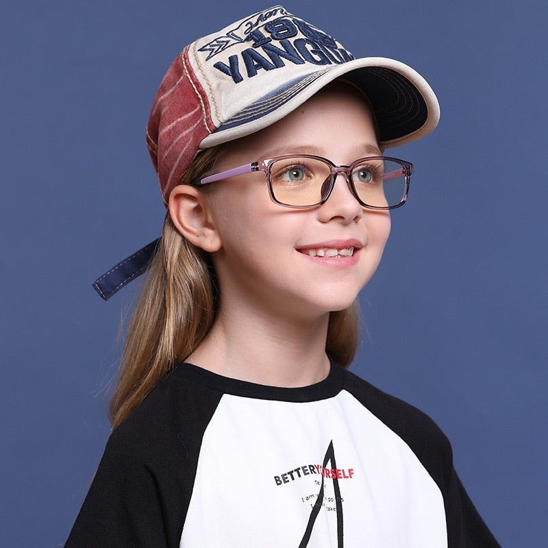 Yimaruili Unisex Children's Full Rim Silicone Frame Eyeglasses F1817 Full Rim Yimaruili Eyeglasses