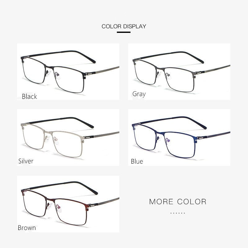 Yimaruili Men's Full Rim Alloy Frame Eyeglasses P9847 Full Rim Yimaruili Eyeglasses