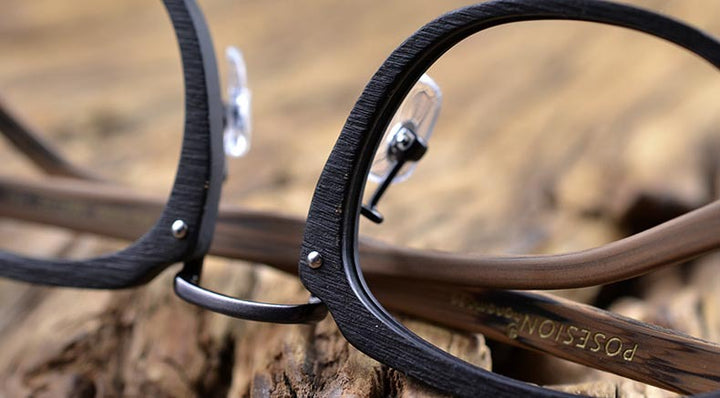 Hdcrafter Men's Full Rim Square Round Wood Alloy Acetate Frame Eyeglasses Ps7009 Full Rim Hdcrafter Eyeglasses