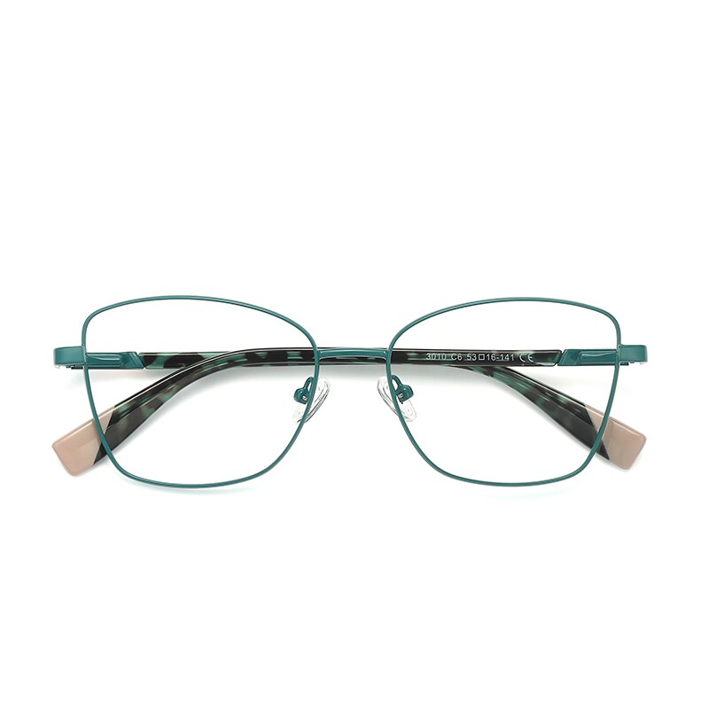 Hotochki Unisex Full Rim Square Alloy Frame Eyeglasses 3010 Full Rim Hotochki green